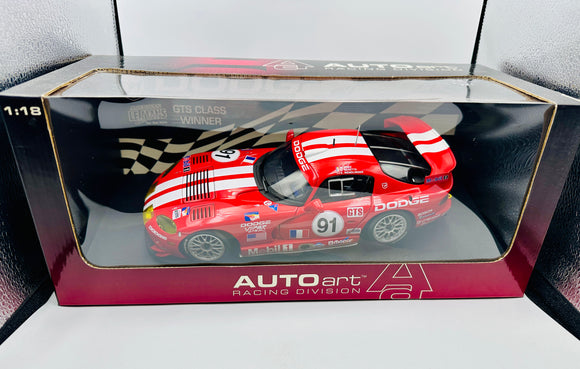 1:18 1999 American Le Mans GTS Class Winner -- #91 Dodge Viper GTSR -- AUTOart