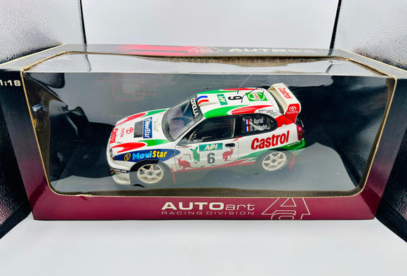 1:18 1998 Auriol/Giraudet -- #6 Toyota Corolla WRC Rally Car -- AUTOart
