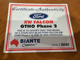 1:18 Ford XW Falcon GTHO Phase 2 -- Starlight Blue -- Biante