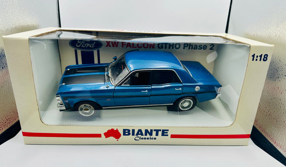 1:18 Ford XW Falcon GTHO Phase 2 -- Starlight Blue -- Biante