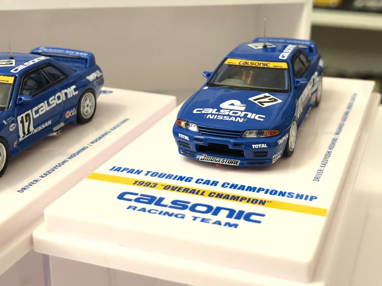 1:64 Nissan Skyline GT-R (R32) -- #12 1993 JTC Calsonic Racing Team --