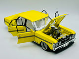 1:18 Ford XY Falcon Street Machine -- "Hazard" Neon Yellow -- Biante/AUTOart
