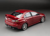 1:18 Mitsubishi Lancer Evo X (10) 2007 -- Red Metallic -- Sunstar