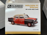 1:18 Holden FC Special -- De-Luxe Red Cabs Taxi -- Classic Carlectables