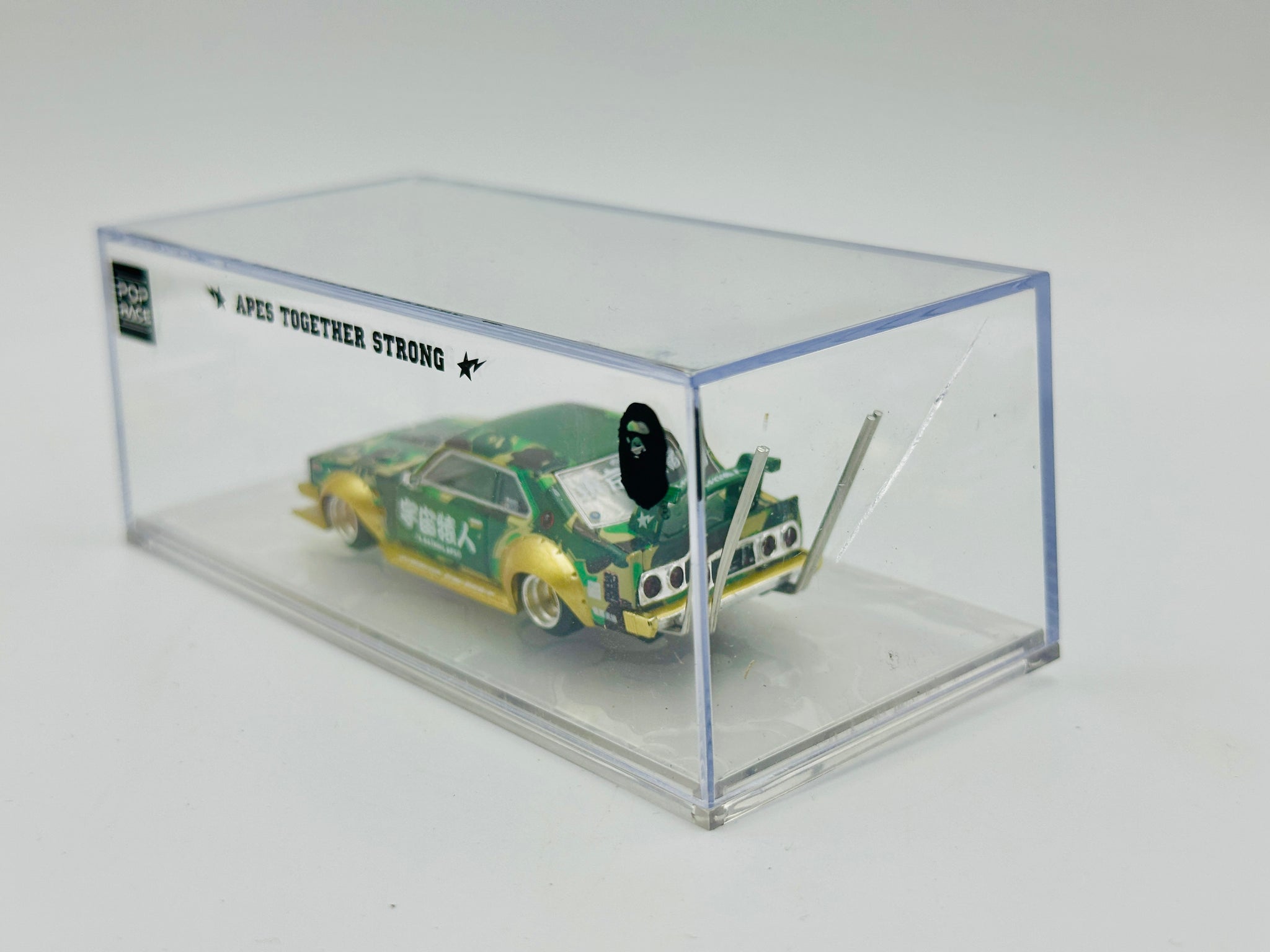 1:64 Nissan Skyline C210 -- Bosozoku Style Green/Gold -- Pop Race x BA