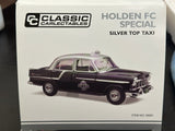 1:18 Holden FC Special -- Silver Top Taxi Cab -- Classic Carlectables