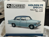 1:18 Holden FE Special -- Teal Blue over Elk Blue -- Classic Carlectables