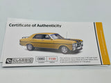 1:18 Ford XY Falcon Phase III GT-HO -- Yellow Ochre -- Classic Carlectables SH