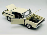 1:18 Valiant E49 Charger 'Small Tank' -- Alpine White -- Classic Carlectables
