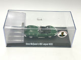 1:43 Steve McQueen -- 1957 Jaguar XKSS w/Figurine -- Green -- Greenlight