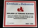 1:18 Holden LX Torana SLR/5000 -- Chamois White/Black -- Biante/AUTOart