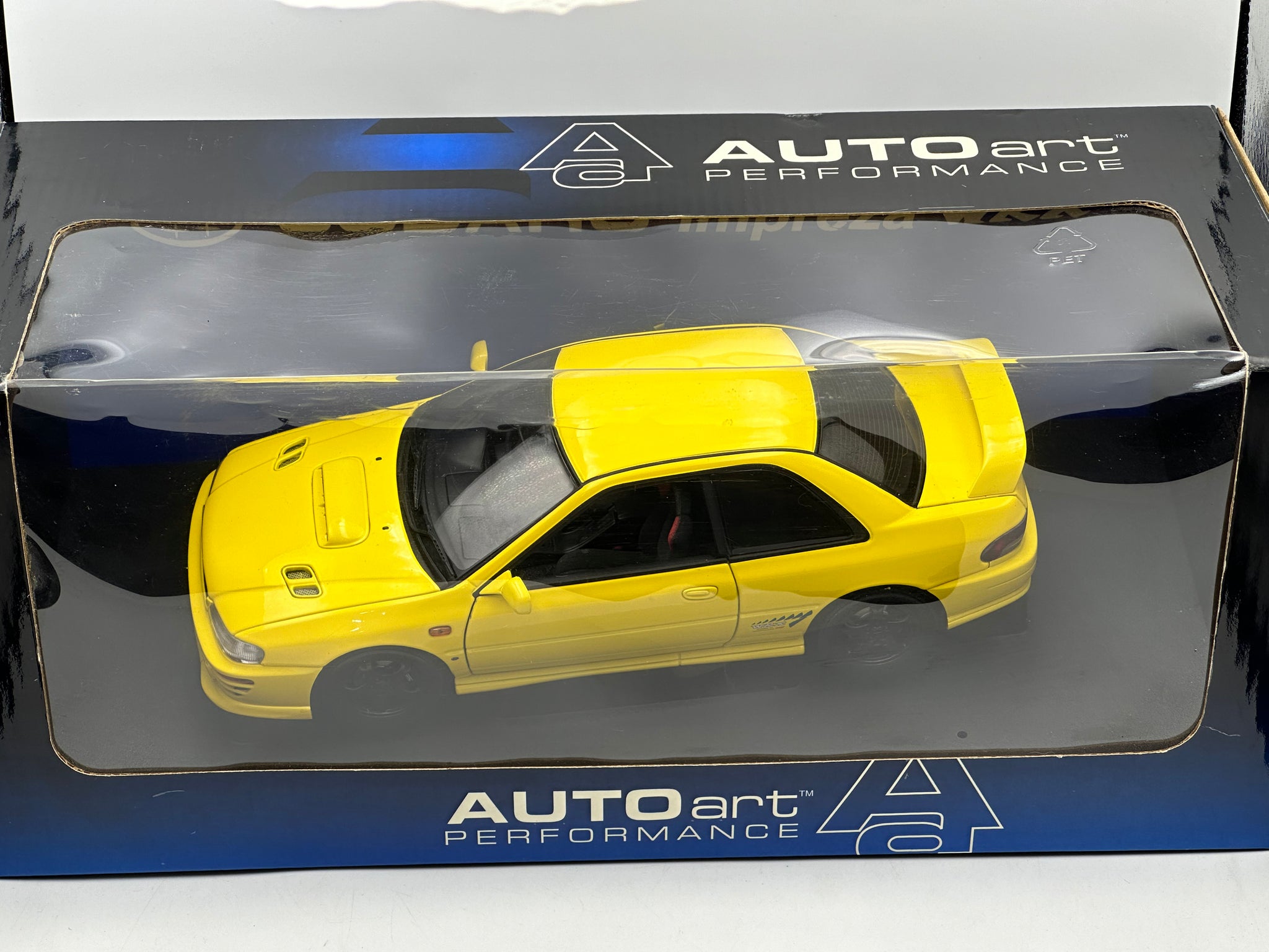 1:18 Subaru Impreza WRX Type R -- Yellow -- AUTOart 78611
