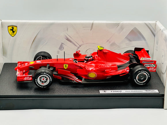 1:18 2007 Kimi Raikkonen -- #6 Ferrari F2007 -- Hot Wheels F1
