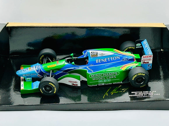 1:18 1994 Michael Schumacher -- German GP -- #5 Benetton Ford 194 -- M