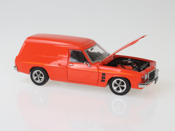 (Pre-Order) 1:24 Holden HJ Sandman Panel Van -- Mandarin Red -- DDA Collectibles