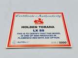 1:18 Holden LX Torana SS Hatchback A9X -- Flamenco Red -- Biante/AUTOart