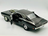 1:18 1970 Dodge Charger -- Black Dom Fast & Furious -- Greenlight SH