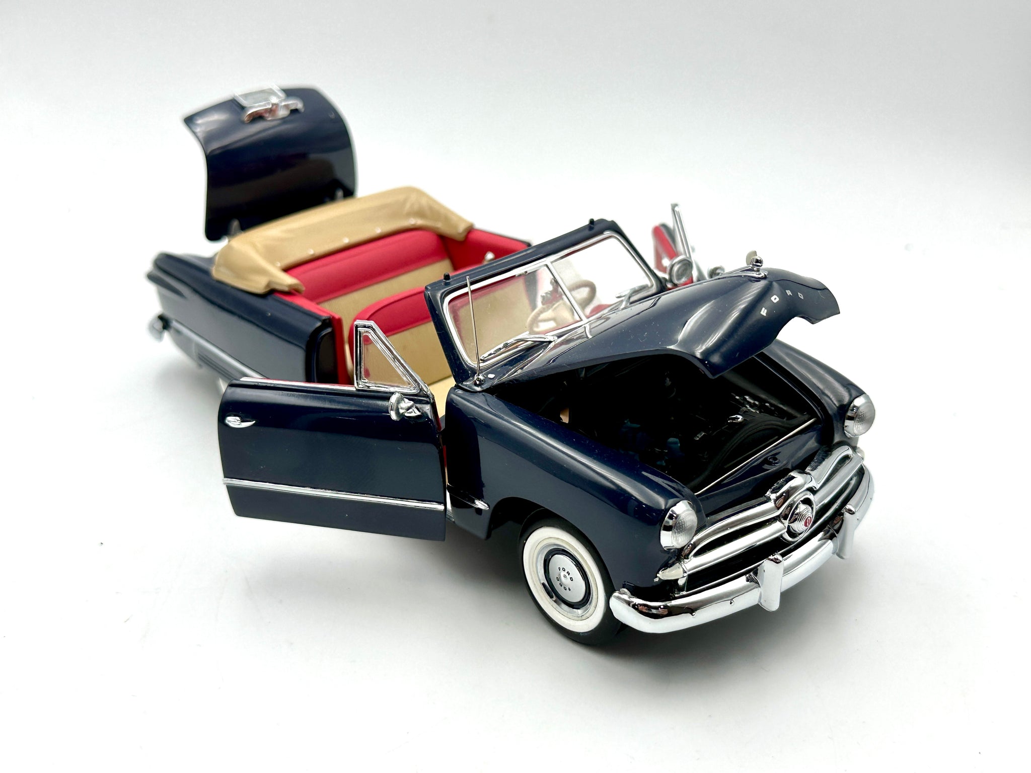 1:24 1949 Ford Convertible -- Navy Blue -- Franklin Mint