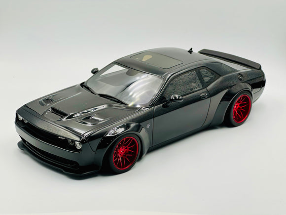 1:18 Dodge Challenger SRT Tuned By LB Performance -- Black -- GT Spirit