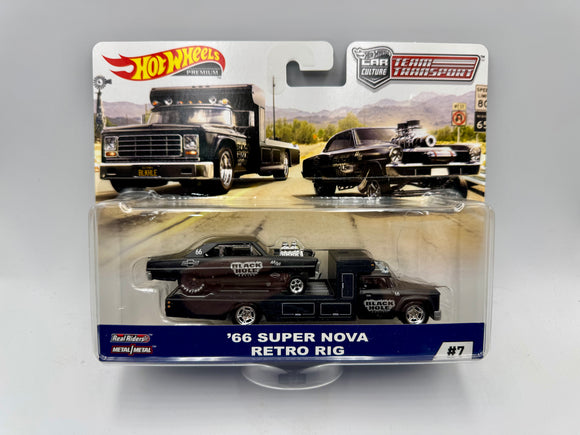 Hot Wheels -- Team Transport -- 1966 Chevrolet Super Nova & Retro Rig FYT09