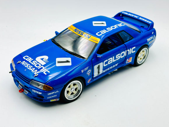 1:18 1991 JTC Nissan Skyline R32 GTR Group A -- #1 Calsonic -- Kyosho
