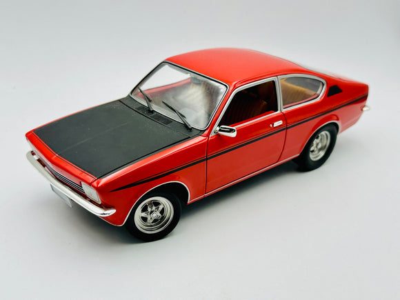 1:18 1976 Opel Kadett C Coupe SR CUSTOM -- Red/Black -- Minichamps