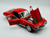 1:18 1963 Chevrolet Corvette Stingray -- Riverside Red -- AUTOart 71183