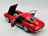 1:18 1963 Chevrolet Corvette Stingray -- Riverside Red -- AUTOart 71183