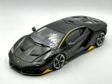 1:18 Lamborghini Centenario -- Carbon Black w/Yellow Accents -- AUTOart 79114