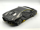 1:18 Lamborghini Centenario -- Carbon Black w/Yellow Accents -- AUTOart 79114