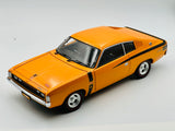 1:18 1972 Chrysler Valiant E49 Charger -- Vitamin C (Orange) -- Classic Carlecta