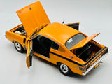 1:18 1972 Chrysler Valiant E49 Charger -- Vitamin C (Orange) -- Classic Carlecta