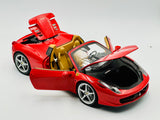 1:18 Ferrari 458 Spider -- Red -- Hot Wheels Elite BCJ89