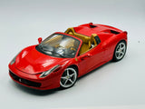 1:18 Ferrari 458 Spider -- Red -- Hot Wheels Elite BCJ89