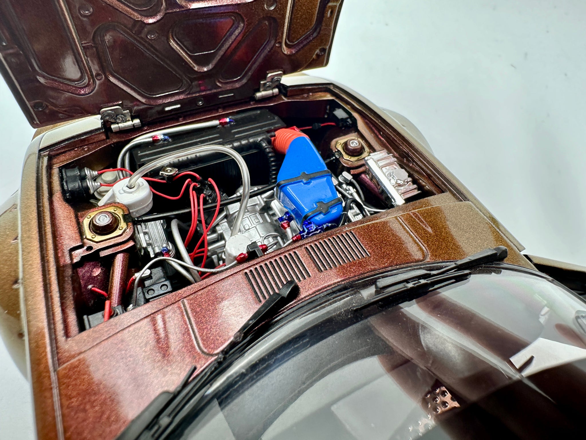 1:18 Mazda RX7 (FB) Plain Body Racecar -- Chameleon Bronze -- Biante