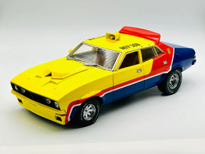 1:18 Mad Max - Yellow V8 Interceptor -- Ford XB Falcon Sedan -- DDA - Box Damage