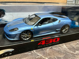 1:18 Ferrari F430 Scuderia -- Blue -- Hot Wheels Elite N2468