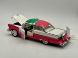 1:24 1955 Ford Crown Victoria -- Pink/White -- Franklin Mint B11TQ13