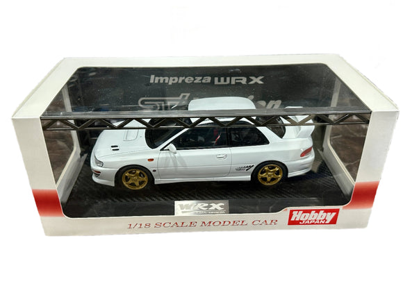 1:18 Subaru Impreza WRX Type R STI Ver. IV (GC8) 1997 -- Fether White -- Hobby J