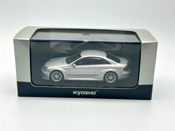 1:43 Mercedes-Benz CLK DTM AMG Coupe (Street Version) -- Silver -- Kyosho 03218S