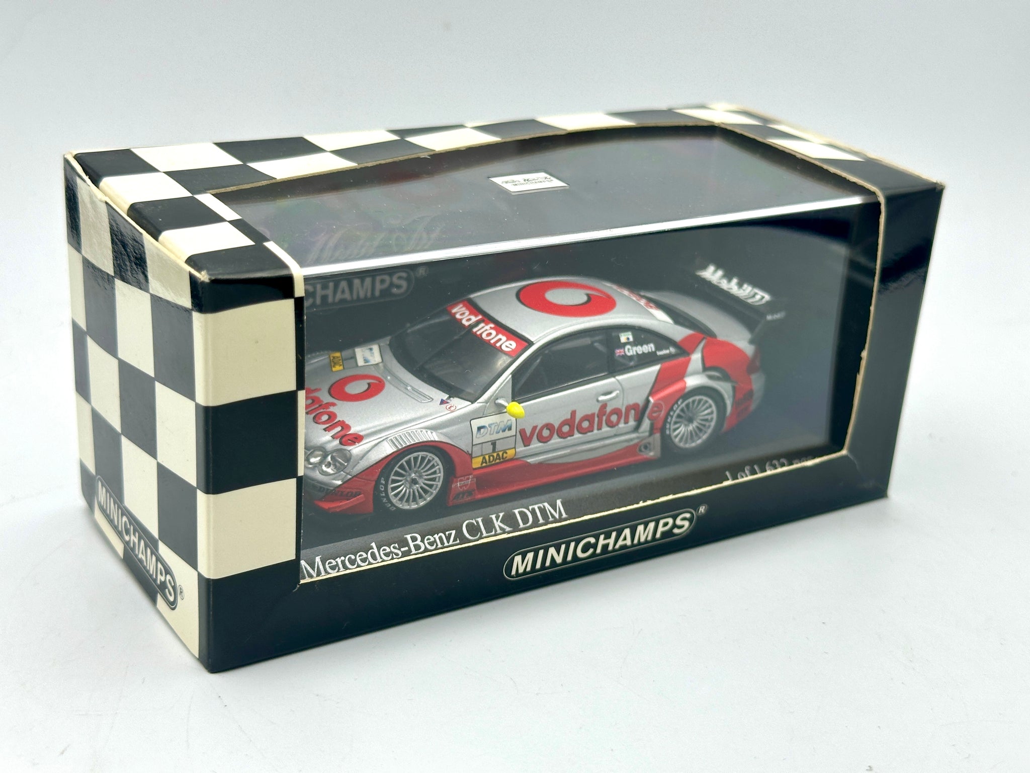 1:43 Mercedes-Benz CLK DTM -- 2002 BRDC Award Test Day -- Minichamps