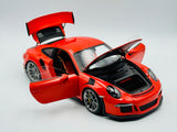 1:18 Porsche 911 (991) GT3 RS -- Lava Orange w/Dark Grey Wheels -- GT Spirit