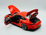 1:18 Porsche 911 (991) GT3 RS -- Lava Orange w/Dark Grey Wheels -- GT Spirit