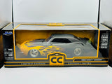 1:18 1968 Chevrolet Camaro -- Matte Black w/ Yellow Flames -- JADA SH