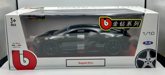 1:18 Bugatti Divo -- Black -- Bburago