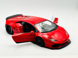 1:18 Lamborghini Huracan LB-Works Liberty Walk -- Red -- AUTOart 79123