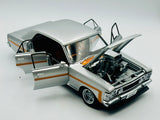 1:18 Ford XW Falcon GTHO Street Machine -- Silver w/Orange "Beast" -- Biante