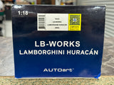 1:18 Lamborghini Huracan LB-Works Liberty Walk -- Red -- AUTOart 79123