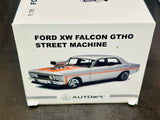 1:18 Ford XW Falcon GTHO Street Machine -- Silver w/Orange "Beast" -- Biante