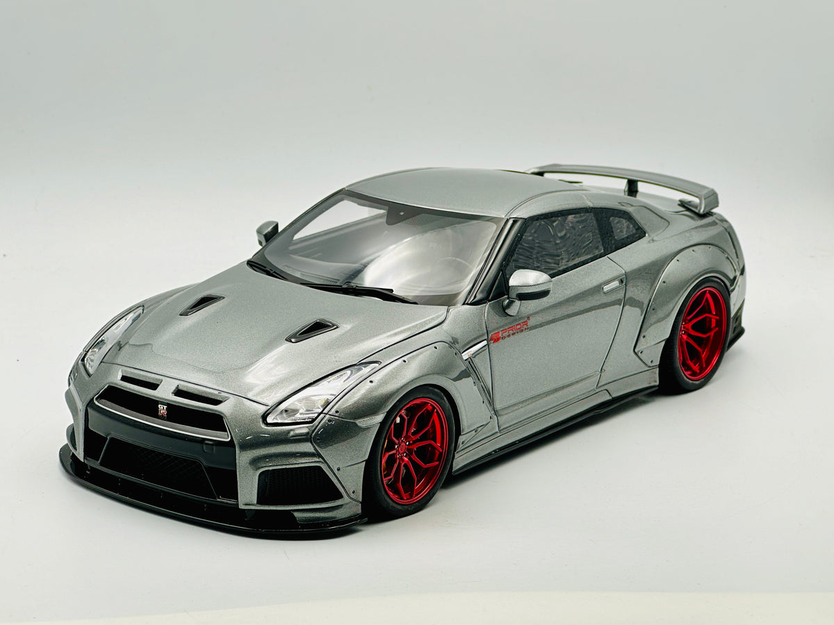 1:18 Nissan R35 GTR Prior Design -- Grey -- GT Spirit GT243